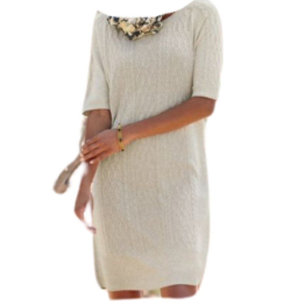 NWT Peruvian Connection Brooke Tunic Pima Cotton Sweater Dress